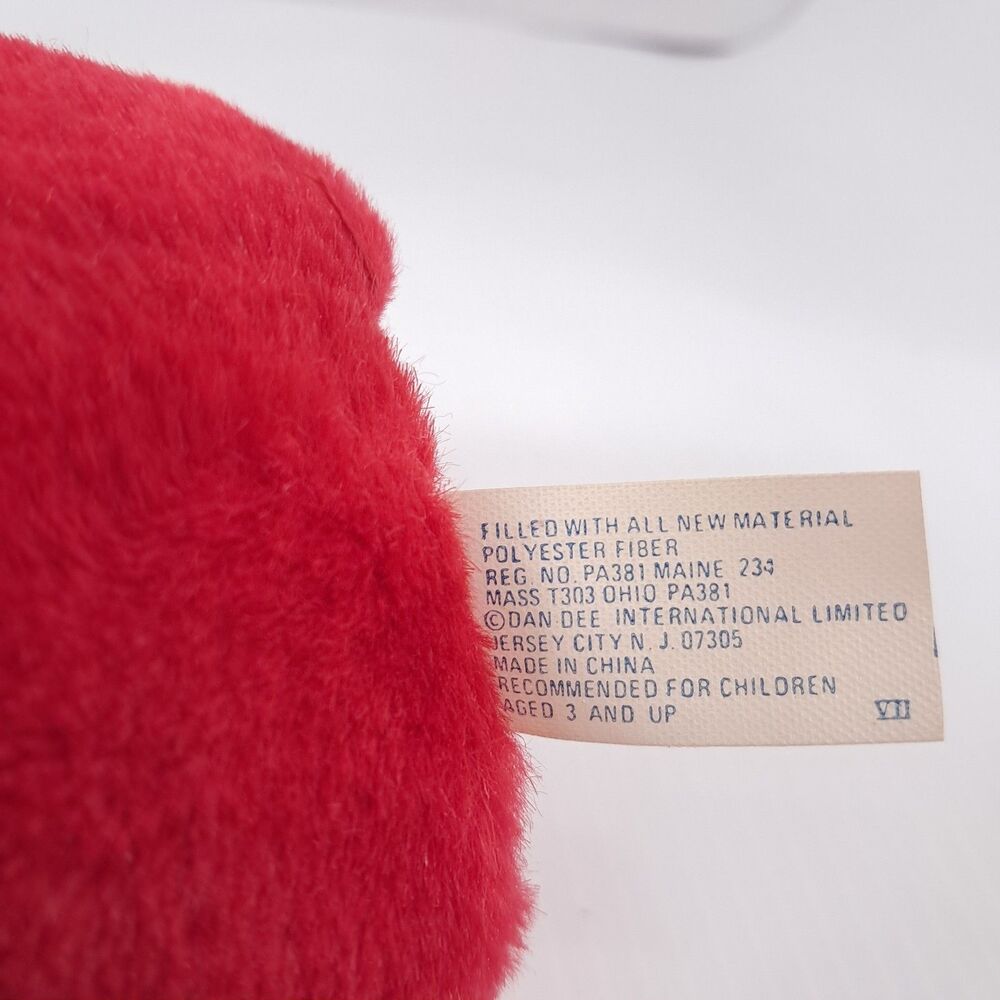 Vintage Dan Dee Red Hot Lover Plush Red Devil Valentine's Day Heart toy - Picture 5 of 5